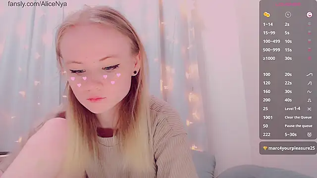 AliceNya cute online show from 12, 2, 2026