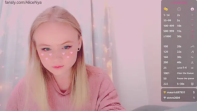 AliceNya cute online show from 20, 2, 2026