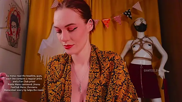 Giantess Eva online show from 1, 11, 2025