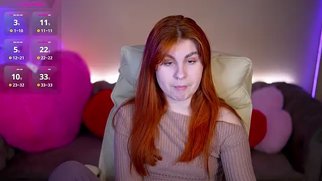 GingerPinky online show from 11, 2, 2026