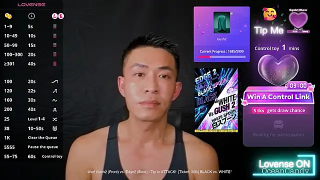 Snapshot of OceanCandy9 chatting on 16, 1, 2026 OceanCandy9 online show from 16, 1, 2026