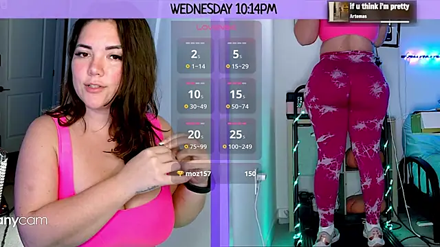 Snapshot of MilaValentina chatting on 23, 1, 2025 MilaValentina online show from 23, 1, 2025