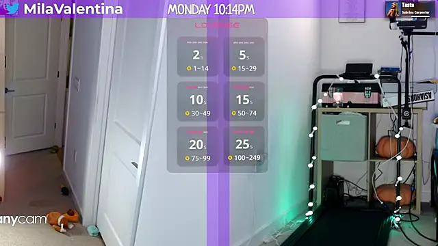 Snapshot of MilaValentina chatting on 28, 1, 2025 MilaValentina online show from 28, 1, 2025