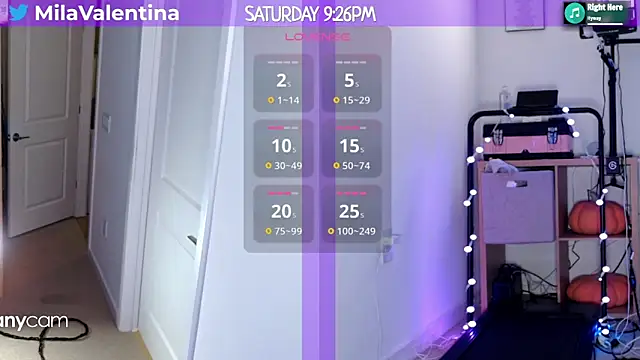 Snapshot of MilaValentina chatting on 9, 2, 2025 MilaValentina online show from 9, 2, 2025