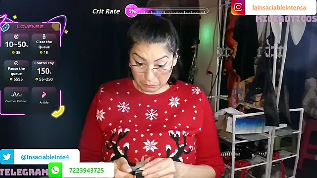 LaInsaciableIntensa online show from 7, 5, 2026