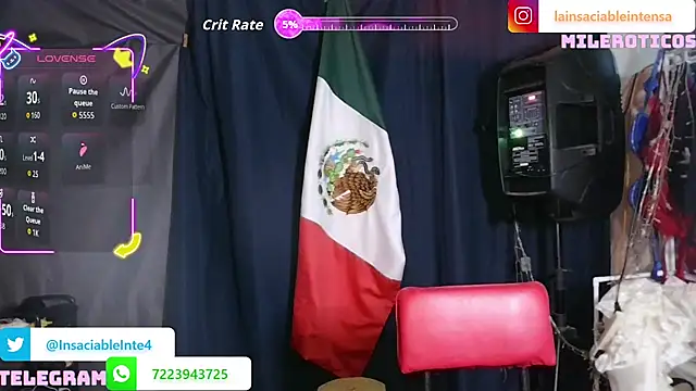LaInsaciableIntensa online show from 18, 7, 2026