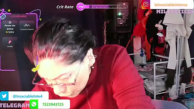 LaInsaciableIntensa online show from 19, 7, 2026
