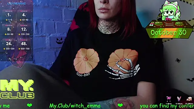Snapshot of Witch_Emma chatting on 30, 10, 2025 Witch Emma online show from 30, 10, 2025