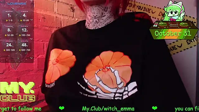 Snapshot of Witch_Emma chatting on 31, 10, 2025 Witch Emma online show from 31, 10, 2025