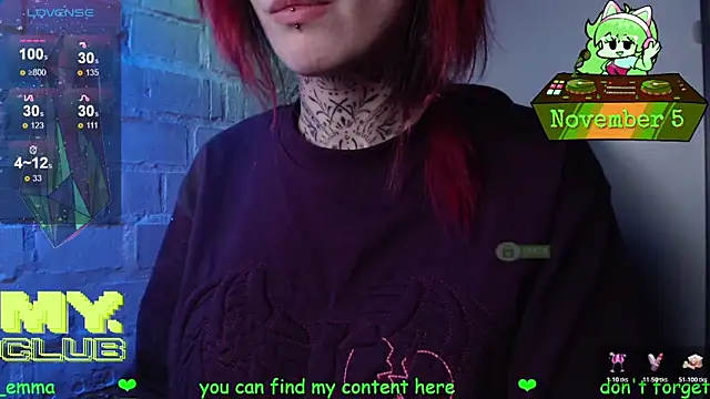 Snapshot of Witch_Emma chatting on 5, 11, 2025 Witch Emma online show from 5, 11, 2025