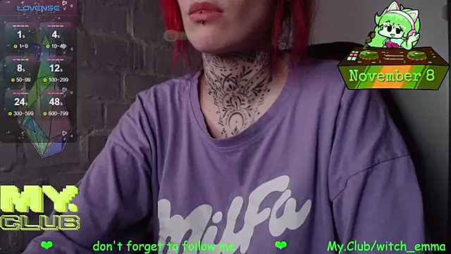 Snapshot of Witch_Emma chatting on 8, 11, 2025 Witch Emma online show from 8, 11, 2025