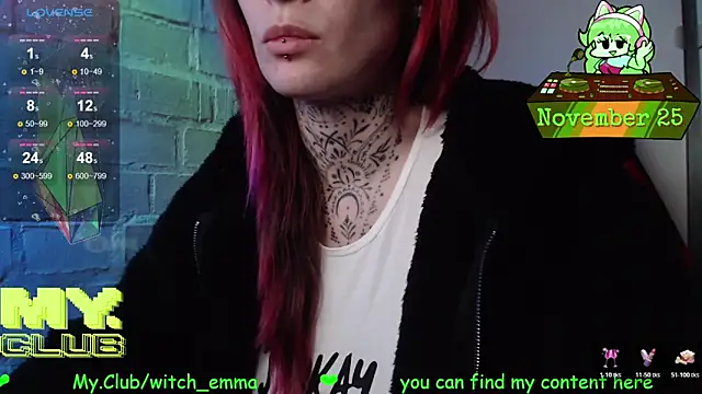 Snapshot of Witch_Emma chatting on 25, 11, 2025 Witch Emma online show from 25, 11, 2025