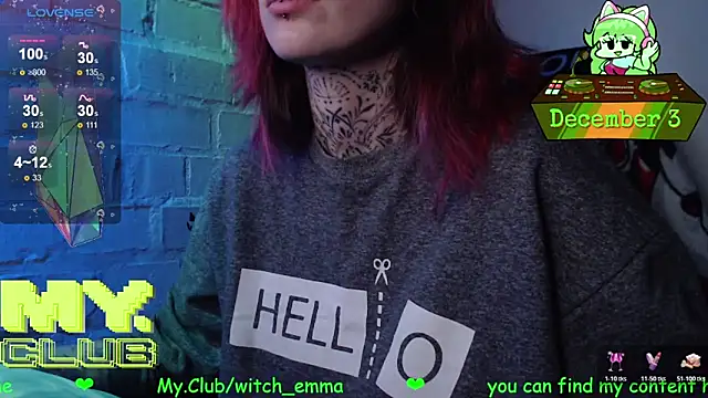 Snapshot of Witch_Emma chatting on 3, 12, 2025 Witch Emma online show from 3, 12, 2025