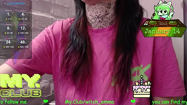 Snapshot of Witch_Emma chatting on 14, 1, 2026 Witch Emma online show from 14, 1, 2026