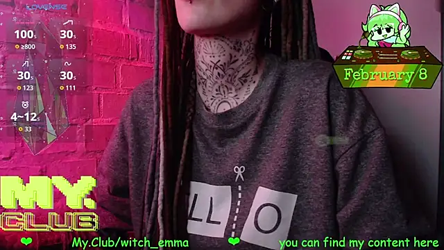 Snapshot of Witch_Emma chatting on 8, 2, 2026 Witch Emma online show from 8, 2, 2026