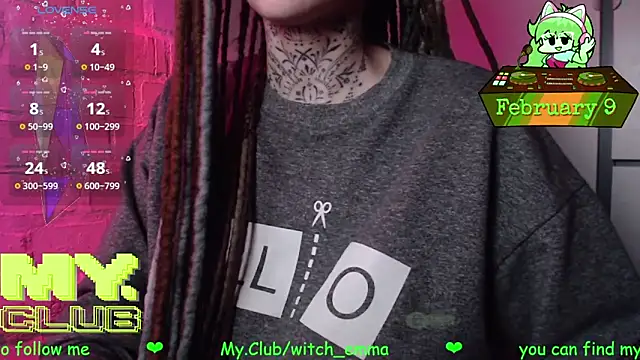 Snapshot of Witch_Emma chatting on 9, 2, 2026 Witch Emma online show from 9, 2, 2026