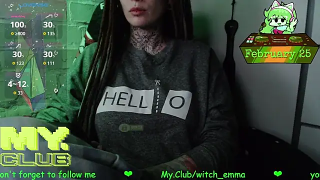 Snapshot of Witch_Emma chatting on 25, 2, 2026 Witch Emma online show from 25, 2, 2026
