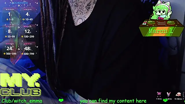 Snapshot of Witch_Emma chatting on 1, 3, 2026 Witch Emma online show from 1, 3, 2026