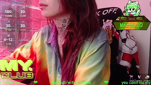 Snapshot of Witch_Emma chatting on 20, 3, 2026 Witch Emma online show from 20, 3, 2026