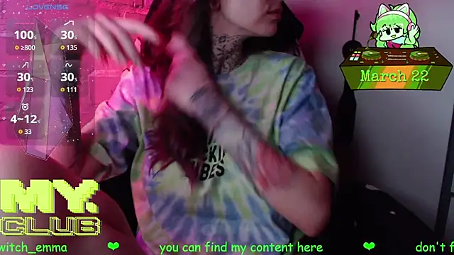 Snapshot of Witch_Emma chatting on 22, 3, 2026 Witch Emma online show from 22, 3, 2026